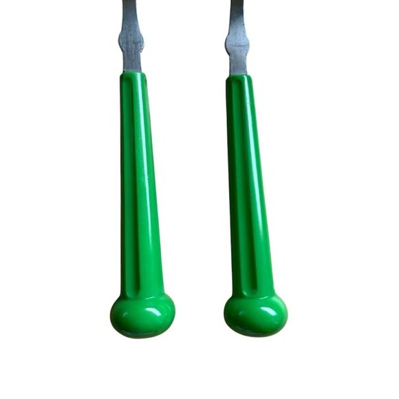 Vintage Oxford Hall Place/Oval Soup Spoon Fashion Wear-Lime Green Japan7 1/2 in - Picture 8 of 10